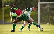 13 July 2019; Kameron Ledwidge, right, and Festy Ebosele during a Republic of Ireland training session prior to the start of the 2019 UEFA European U19 Championships at the FFA Technical Centre in Yerevan, Armenia. Photo by Stephen McCarthy/Sportsfile