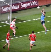 13 July 2019; Michael Darragh Macauley of Dublin scores his side's second goal during the GAA Football All-Ireland Senior Championship Quarter-Final Group 2 Phase 1 match between Dublin and Cork at Croke Park in Dublin. Photo by Daire Brennan/Sportsfile