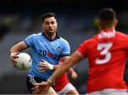 13 July 2019; Michael Darragh Macauley of Dublin in action against Thomas Clancy of Cork during the GAA Football All-Ireland Senior Championship Quarter-Final Group 2 Phase 1 match between Dublin and Cork at Croke Park in Dublin. Photo by Ray McManus/Sportsfile