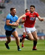 13 July 2019; Ciarán Kilkenny of Dublin in action against Luke Connolly of Cork during the GAA Football All-Ireland Senior Championship Quarter-Final Group 2 Phase 1 match between Dublin and Cork at Croke Park in Dublin. Photo by Ray McManus/Sportsfile