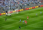 13 July 2019; Luke Connolly of Cork celebrates after scoring his side's first goal from a penalty during the GAA Football All-Ireland Senior Championship Quarter-Final Group 2 Phase 1 match between Dublin and Cork at Croke Park in Dublin. Photo by Daire Brennan/Sportsfile