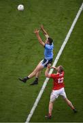 13 July 2019; Brian Fenton of Dublin in action against Ruairí Deane of Cork during the GAA Football All-Ireland Senior Championship Quarter-Final Group 2 Phase 1 match between Dublin and Cork at Croke Park in Dublin. Photo by Daire Brennan/Sportsfile