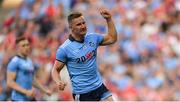 13 July 2019; Ciarán Kilkenny of Dublin celebrates after scoring his side's fourth goal of the game during the GAA Football All-Ireland Senior Championship Quarter-Final Group 2 Phase 1 match between Dublin and Cork at Croke Park in Dublin. Photo by Eóin Noonan/Sportsfile