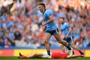 13 July 2019; Niall Scully of Dublin celebrates after scoring his side's third goal of the game during the GAA Football All-Ireland Senior Championship Quarter-Final Group 2 Phase 1 match between Dublin and Cork at Croke Park in Dublin. Photo by Eóin Noonan/Sportsfile