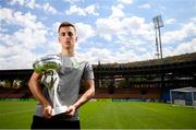 14 July 2019; Republic of Ireland captain Lee O'Connor poses for a portrait at the Republican Stadium following a press conference ahead of his side's opening game of the 2019 UEFA European U19 Championship Finals in Yerevan, Armenia. Photo by Stephen McCarthy/Sportsfile