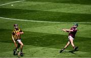 14 July 2019; Colm Cunningham of Galway in action against Pierce Blanchfield of Kilkenny during the Electric Ireland GAA Hurling All-Ireland Minor Championship quarter-final match between Kilkenny and Galway at Croke Park in Dublin. Photo by Ramsey Cardy/Sportsfile