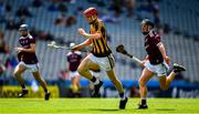 14 July 2019; Colman O'Sullivan of Kilkenny in action against Liam Leen of Galway during the Electric Ireland GAA Hurling All-Ireland Minor Championship quarter-final match between Kilkenny and Galway at Croke Park in Dublin. Photo by Ray McManus/Sportsfile