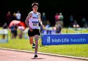 14 July 2019; Michael Morgan from Sligo A.C. on his way to winning the Boys U18 1500m during day three of the Irish Life Health National Juvenile Track & Field Championships at Tullamore Harriers Stadium in Tullamore, Co. Offaly. Photo by Matt Browne/Sportsfile