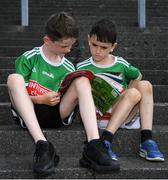 14 July 2019; Mayo supporters Conor, age 10, left, and Darragh O'Keefe, age 7, prior to the GAA Football All-Ireland Senior Championship Quarter-Final Group 1 Phase 1 match between Kerry and Mayo at Fitzgerald Stadium in Killarney, Kerry. Photo by Eóin Noonan/Sportsfile