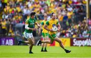 14 July 2019; Michael Murphy of Donegal in action against Ethan Devine of Meath during the GAA Football All-Ireland Senior Championship Quarter-Final Group 1 Phase 1 match between Donegal and Meath at MacCumhaill Park in Ballybofey, Donegal. Photo by Daire Brennan/Sportsfile