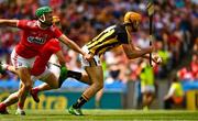 14 July 2019; Colin Fennelly of Kilkenny, under pressure from Niall O'Leary of Cork scores a goal, in the 9th minute, during the GAA Hurling All-Ireland Senior Championship quarter-final match between Kilkenny and Cork at Croke Park in Dublin. Photo by Ray McManus/Sportsfile