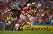 14 July 2019; Patrick Horgan of Cork, under pressure from Joey Holden of Kilkenny, shoots to score scoring his side's third goal, in the 55th minute, during the GAA Hurling All-Ireland Senior Championship quarter-final match between Kilkenny and Cork at Croke Park in Dublin. Photo by Ray McManus/Sportsfile