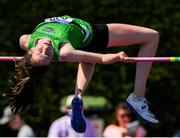 14 July 2019; Aoife O'Sullivan from Liscarroll A.C. Co Cork who won the Girls U17 High Jump during day three of the Irish Life Health National Juvenile Track & Field Championships at Tullamore Harriers Stadium in Tullamore, Co. Offaly. Photo by Matt Browne/Sportsfile