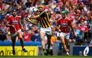 14 July 2019; Colin Fennelly of Kilkenny in action against Eoin Cadogan of Cork during the GAA Hurling All-Ireland Senior Championship quarter-final match between Kilkenny and Cork at Croke Park in Dublin. Photo by Ramsey Cardy/Sportsfile