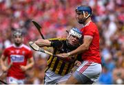 14 July 2019; TJ Reid of Kilkenny in action against Stephen McDonnell of Cork during the GAA Hurling All-Ireland Senior Championship quarter-final match between Kilkenny and Cork at Croke Park in Dublin. Photo by Ramsey Cardy/Sportsfile
