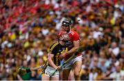 14 July 2019; Adrian Mullen of Kilkenny in action against Mark Ellis of Cork during the GAA Hurling All-Ireland Senior Championship quarter-final match between Kilkenny and Cork at Croke Park in Dublin. Photo by Ramsey Cardy/Sportsfile