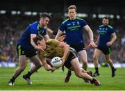14 July 2019; David Clifford of Kerry is tackled by Brendan Harrison of Mayobgb during the GAA Football All-Ireland Senior Championship Quarter-Final Group 1 Phase 1 match between Kerry and Mayo at Fitzgerald Stadium in Killarney, Kerry. Photo by Brendan Moran/Sportsfile