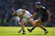 14 July 2019; John Lennon of Laois in action against John McGrath of Tipperary  during the GAA Hurling All-Ireland Senior Championship quarter-final match between Tipperary and Laois at Croke Park in Dublin. Photo by Ray McManus/Sportsfile