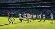 14 July 2019; Laois players do a lap of Croke Park, after the game, as they salute their supporters after the GAA Hurling All-Ireland Senior Championship quarter-final match betweenTipperary and Laois at Croke Park in Dublin. Photo by Ray McManus/Sportsfile