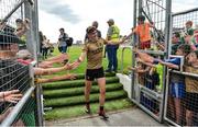 14 July 2019; David Clifford of Kerry is greeted by supporters as he leaves the pitch after the GAA Football All-Ireland Senior Championship Quarter-Final Group 1 Phase 1 match between Kerry and Mayo at Fitzgerald Stadium in Killarney, Kerry. Photo by Brendan Moran/Sportsfile