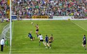 14 July 2019; Paul Geaney of Kerry scores his side's first goal of the game during the GAA Football All-Ireland Senior Championship Quarter-Final Group 1 Phase 1 match between Kerry and Mayo at Fitzgerald Stadium in Killarney, Kerry. Photo by Eóin Noonan/Sportsfile