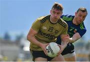 14 July 2019; James O'Donoghue of Kerry in action against Keith Higgins of Mayo during the GAA Football All-Ireland Senior Championship Quarter-Final Group 1 Phase 1 match between Kerry and Mayo at Fitzgerald Stadium in Killarney, Kerry. Photo by Brendan Moran/Sportsfile