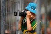 14 July 2019; A young Kerry supporter during the GAA Football All-Ireland Senior Championship Quarter-Final Group 1 Phase 1 match between Kerry and Mayo at Fitzgerald Stadium in Killarney, Kerry. Photo by Eóin Noonan/Sportsfile