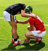 14 July 2019; Seamus Harnedy of Cork is consoled by Kilkenny goalkeeper Eoin Murphy after the GAA Hurling All-Ireland Senior Championship quarter-final match between Kilkenny and Cork at Croke Park in Dublin. Photo by Ray McManus/Sportsfile