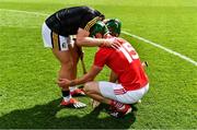 14 July 2019; Seamus Harnedy of Cork is consoled by Kilkenny goalkeeper Eoin Murphy after the GAA Hurling All-Ireland Senior Championship quarter-final match between Kilkenny and Cork at Croke Park in Dublin. Photo by Ray McManus/Sportsfile