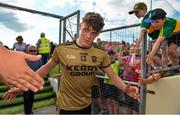 14 July 2019; David Clifford of Kerry is greeted by supporters as he leaves the pitch after the GAA Football All-Ireland Senior Championship Quarter-Final Group 1 Phase 1 match between Kerry and Mayo at Fitzgerald Stadium in Killarney, Kerry. Photo by Brendan Moran/Sportsfile