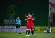 14 July 2019; Costinha, right, and Gonçalo Bento Soares Cardoso of Portugal following the 2019 UEFA European U19 Championships group A match between Italy and Portugal at Banants Stadium in Yerevan, Armenia. Photo by Stephen McCarthy/Sportsfile
