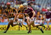 14 July 2019; Sean McDonagh of Galway in action against William Halpin of Kilkenny during the Electric Ireland GAA Hurling All-Ireland Minor Championship quarter-final match between Kilkenny and Galway at Croke Park in Dublin. Photo by Ray McManus/Sportsfile