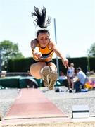 14 July 2019; Aisling Cassidy from Leevale A.C. Co. Cork who came second in the Girls U19 Long Jump during day three of the Irish Life Health National Juvenile Track & Field Championships at Tullamore Harriers Stadium in Tullamore, Co. Offaly. Photo by Matt Browne/Sportsfile