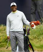 15 July 2019; Tiger Woods of USA during a practice round ahead of the 148th Open Championship at Royal Portrush in Portrush, Co. Antrim. Photo by Ramsey Cardy/Sportsfile