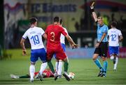 14 July 2019; Referee Sergei Ivanov during the 2019 UEFA European U19 Championships group A match between Italy and Portugal at Banants Stadium in Yerevan, Armenia. Photo by Stephen McCarthy/Sportsfile