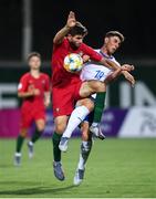 14 July 2019; Roberto Piccoli of Italy and Gonçalo Loureiro of Portugal during the 2019 UEFA European U19 Championships group A match between Italy and Portugal at Banants Stadium in Yerevan, Armenia. Photo by Stephen McCarthy/Sportsfile