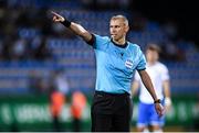 14 July 2019; Referee Sergei Ivanov during the 2019 UEFA European U19 Championships group A match between Italy and Portugal at Banants Stadium in Yerevan, Armenia. Photo by Stephen McCarthy/Sportsfile