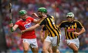 14 July 2019; Robbie O'Flynn of Cork in action against Joey Holden of Kilkenny  during the GAA Hurling All-Ireland Senior Championship quarter-final match between Kilkenny and Cork at Croke Park in Dublin. Photo by Ray McManus/Sportsfile