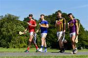 15 July 2019; In attendance at the Bord Gáis Energy GAA Hurling U-20 Provincial Championship Finals preview are, from left, Robert Downey of Cork,  Jake Morris of Tipperary, Evan Shefflin of Kilkenny and Eoin O’Leary of Wexford at Saint Annes Park in Dublin. Wexford will take on Kilkenny in the Leinster decider on Wednesday night at 7.30pm at Innovate Wexford Park while on July 23rd, Tipperary face Cork at Semple Stadium in the Munster decider. Throw-in there is 7.30pm. Photo by Sam Barnes/Sportsfile