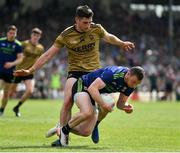 14 July 2019; Keith Higgins of Mayo in action against Paul Geaney of Kerry during the GAA Football All-Ireland Senior Championship Quarter-Final Group 1 Phase 1 match between Kerry and Mayo at Fitzgerald Stadium in Killarney, Kerry. Photo by Brendan Moran/Sportsfile