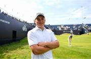 15 July 2019; James Sugrue of Ireland poses for a portrait on the 18th hole ahead of the 148th Open Championship at Royal Portrush in Portrush, Co. Antrim. Photo by Ramsey Cardy/Sportsfile