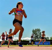 14 July 2019; Jenna Breen from City of Lisburn AC Co Antrim who won the Girls U16 200m during day three of the Irish Life Health National Juvenile Track & Field Championships at Tullamore Harriers Stadium in Tullamore, Co. Offaly. Photo by Matt Browne/Sportsfile