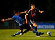 15 July 2019; Robbie McCourt of Bohemians in action against Daniel Tobin of UCD during the SSE Airtricity League Premier Division match between UCD and Bohemians at UCD Bowl in Dublin. Photo by Seb Daly/Sportsfile