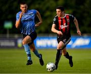 15 July 2019; Kevin Devaney of Bohemians in action against Richie O'Farrell of UCD during the SSE Airtricity League Premier Division match between UCD and Bohemians at UCD Bowl in Dublin. Photo by Seb Daly/Sportsfile