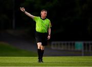 15 July 2019; Referee Derek Tomney during the SSE Airtricity League Premier Division match between UCD and Bohemians at UCD Bowl in Dublin. Photo by Seb Daly/Sportsfile