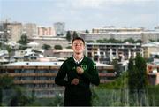 16 July 2019; Brandon Kavanagh of Republic of Ireland poses for a portrait at their team hotel during the 2019 UEFA European U19 Championships in Yerevan, Armenia. Photo by Stephen McCarthy/Sportsfile