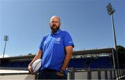 16 July 2019; Leinster Rugby this morning confirmed a first ever double-header in Energia Park on the 17th August 2019 to kick start the Leinster season. At 3.00pm Leo Cullen’s defending Guinness PRO14 champions will play their first game of the Bank of Ireland Pre-Season Schedule against Coventry, while at 5.30pm Ben Armstrong’s defending Interprovincial Women’s Champions will get the defence of their title underway against Connacht. Tickets are now on sale at leinsterrugby.ie with prices starting from €5 for junior tickets and €10 for adult tickets. At the announcement this morning in Energia Park, is Leinster Women’s head coach Ben Armstrong. Photo by Sam Barnes/Sportsfile