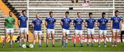 6 July 2019; Cavan team stand for the anthem prior to the GAA Football All-Ireland Senior Championship Round 4 match between Cavan and Tyrone at St. Tiernach's Park in Clones, Monaghan. Photo by Oliver McVeigh/Sportsfile