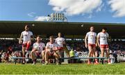 6 July 2019; Tyrone players pose for a photo before the GAA Football All-Ireland Senior Championship Round 4 match between Cavan and Tyrone at St. Tiernach's Park in Clones, Monaghan. Photo by Oliver McVeigh/Sportsfile