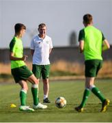 16 July 2019; Republic of Ireland U21 head coach Stephen Kenny watches on during a training session at Vagharshapat Football Academy during the 2019 UEFA European U19 Championships in Yerevan, Armenia. Photo by Stephen McCarthy/Sportsfile